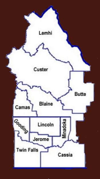 Idaho Places: Central Counties