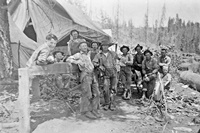 1922 Pioneerville Reed logging crew Hall Gulch