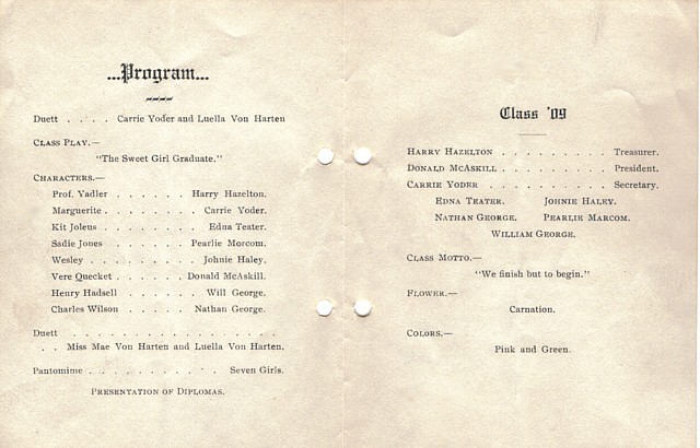 commencement program